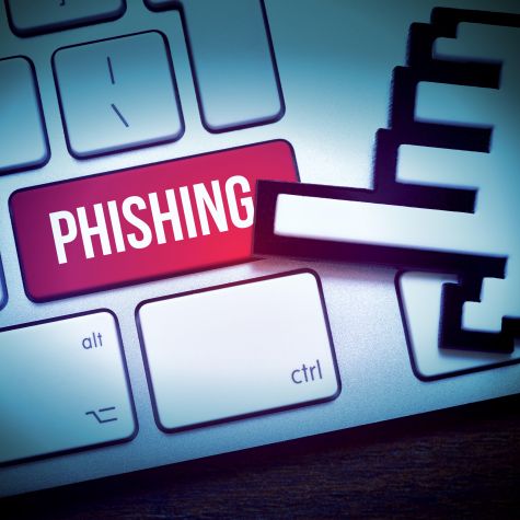 Die Aufnahme zeigt in einer Fotomontage eine Computertaste mit der Aufschrift Phishing. (Quelle: picture alliance / Bildagentur-online/Ohde | Bildagentur-online/Ohde) Die Aufnahme zeigt in einer Fotomontage eine Computertaste mit der Aufschrift Phishing.