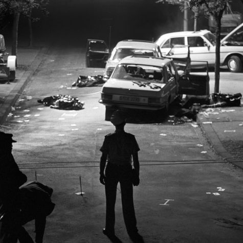 View of the crime scene in Cologne: On September 5, 1977, the RAF kidnapped employer president Hanns Martin Schleyer. Three police officers and the driver died during the hostage-taking. Schleyer was found murdered in Mühlhausen on October 19, 1977. (Source: Wilhelm Bertram/picture alliance/dpa) View of the crime scene in Cologne: On September 5, 1977, the RAF kidnapped employer president Hanns Martin Schleyer. Three police officers and the driver died during the hostage-taking. Schleyer was found murdered in Mühlhausen on October 19, 1977.